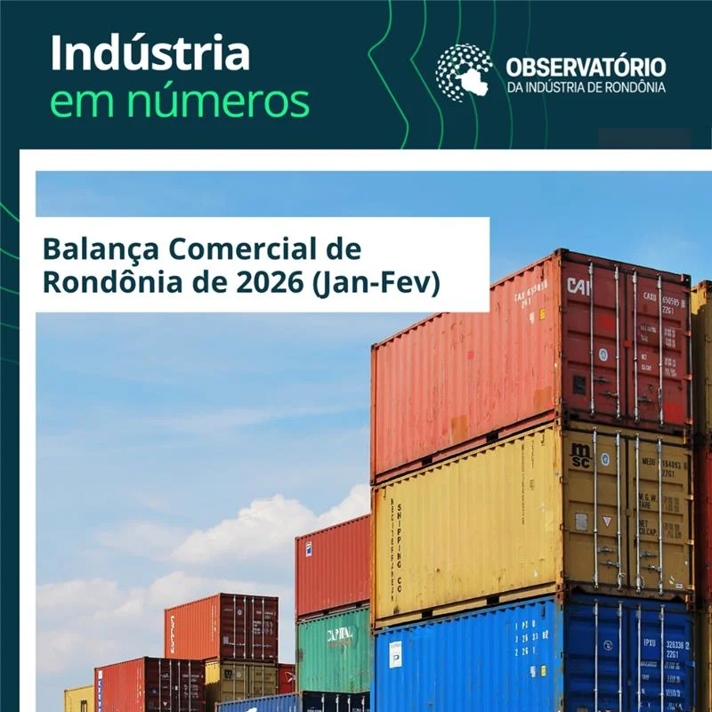 Balança comercial de Rondônia tem déficit de 66,7 milhões de dólares no 1º bimestre deste ano