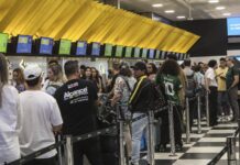 Movimentação de passageiros em aeroportos soma 65,2 milhões no 1º semestre de 2026, diz Anac