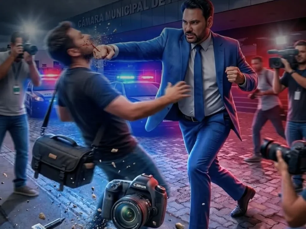Câmara Municipal de Porto Velho — imagem relacionada à agressão