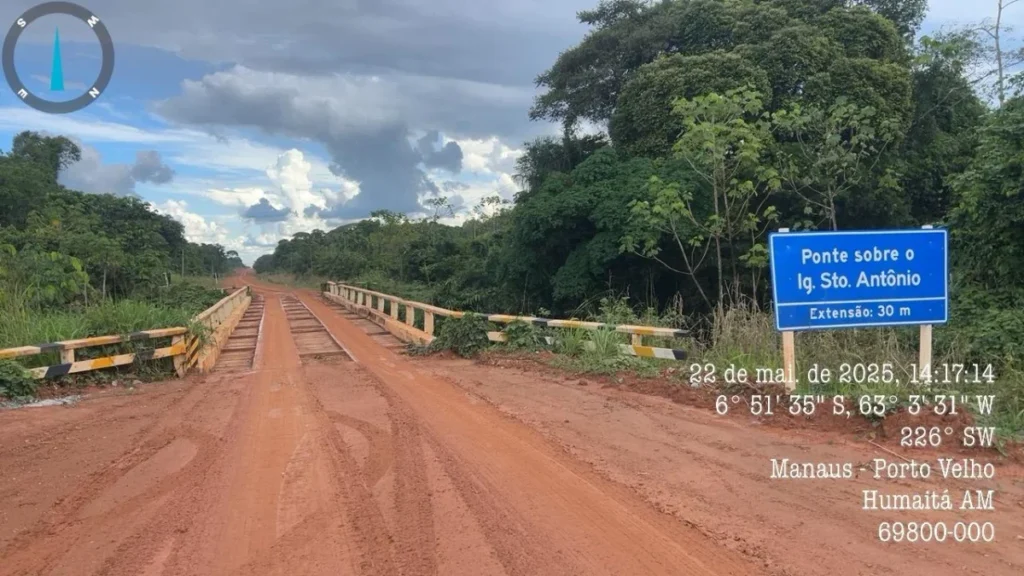 Empresa rondoniense vai construir três pontes na BR-319; e já tem licença válida por três anos
