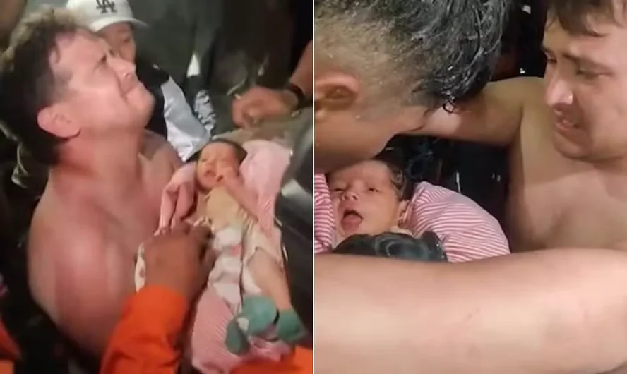 Bebê de 18 dias é resgatado com vida, 32 horas após terremotos na Venezuela; mortos já passam de 900vídeo mostra momento