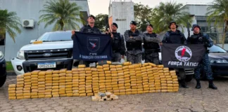 PM estoura depósito de drogas de facção e apreende quase 300 quilos de maconha e pasta-base, em Ji-Paraná