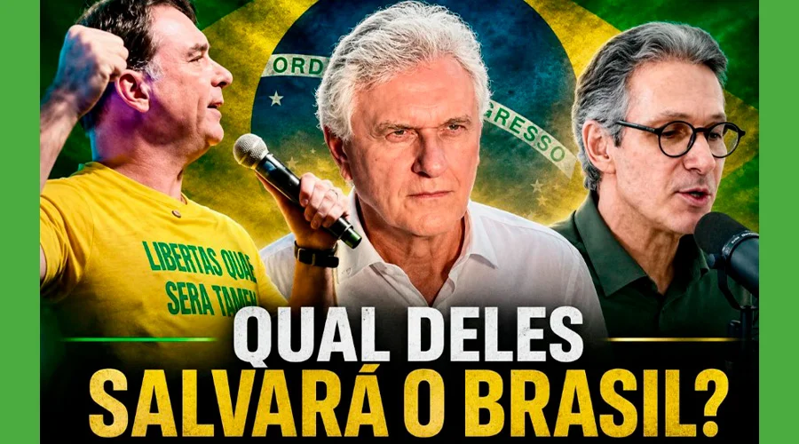 Por causa de erros graves, Flávio Bolsonaro perde espaço para Ronaldo Caiado e Romeu Zema