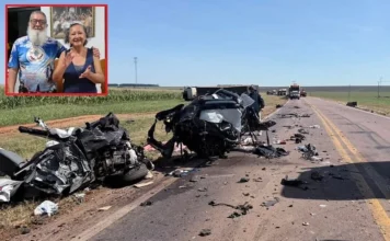 Erias Tofani e esposa morrem ao ter carro ser prensado entre caminhões na BR-364, em MT