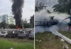 Seis pessoas morrem em queda de helicópteros, no Rio de Janeiro. Antes de cair, eles se chocaram no ar