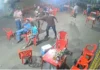 Executado a tiros de revólver enquanto tomava uma. Sentado estava, sentado ficou; confira imagens