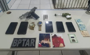Dois são presos com armas e munições, no ‘Beco da Morte”, na capital