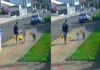 Pai que chutou a filhinha na rua é levado à polícia pela mãe, ao ver imagens nas redes sociais (vídeo)