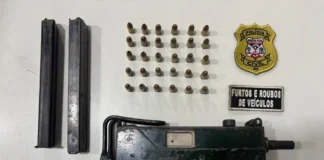 ‘Furtos e Roubos’ estoura ‘mocó’ de facção na Vila Tupy e apreende metralhadora, na capital
