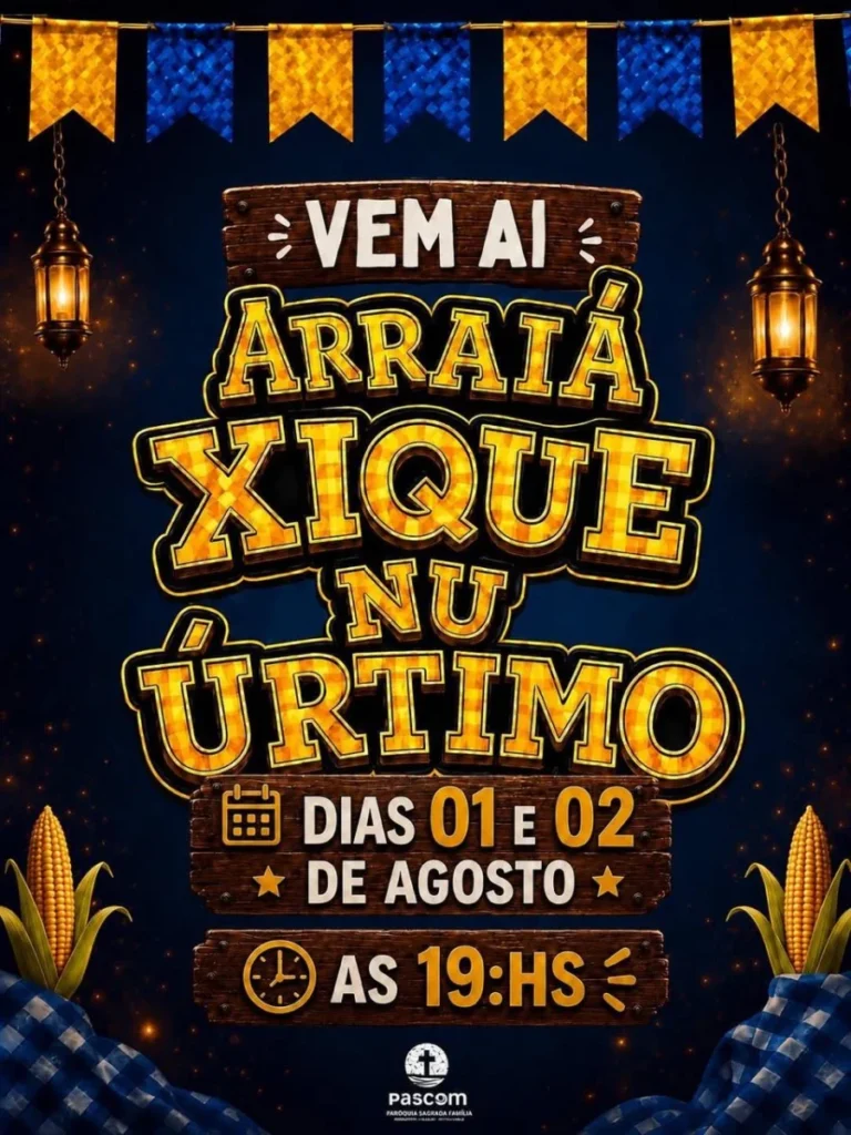 Arraiá da Paróquia Sagrada Família de Porto Velho acontece nos dias 1º e 2 de agosto