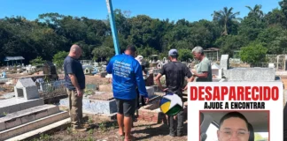 Corpo com marcas de violência encontrado em túmulo de cemitério abandonado pelo município pode ser de jovem desaparecido na terça