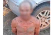 Vizinhos contém, amarram agressor da companheira e chamam a polícia, no sítio