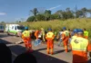Carreta esbagaça veículo com 4 pessoas, mata uma, deixa 3 feridos e interdita nova 364, em Ouro Preto