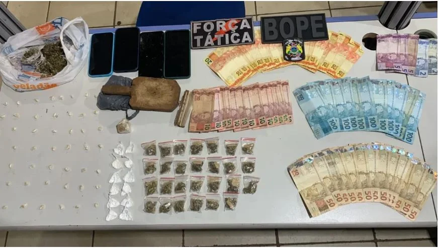PM de Rondônia e do Acre estouram 'boca', prende 3 e apreende adolescente, no distrito de Vista Alegre do Abunã