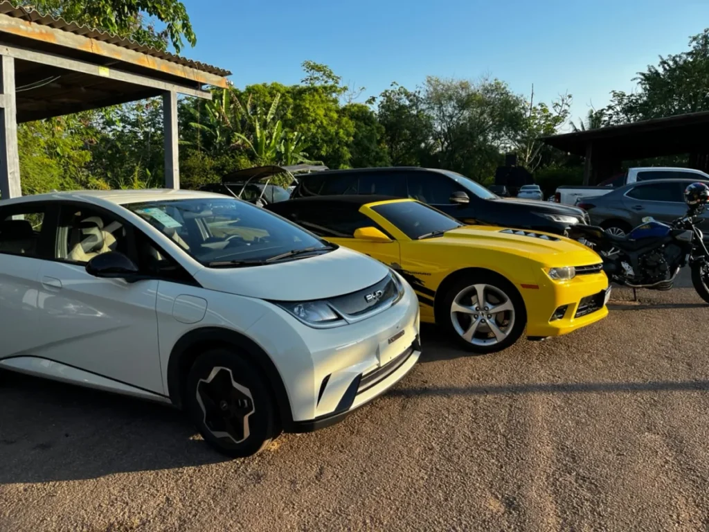 PF, Civil e PM atacam golpistas, prendem 8 e apreendem frota de carros de luxo