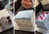Confeiteira leva calote, manda para cliente um bolo de tijolo e ‘explode’ nas redes (vídeo)