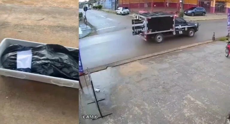 Um corpo que cai - Cadáver despenca de carro fúnebre na rua, durante trajeto, em Porto Velho