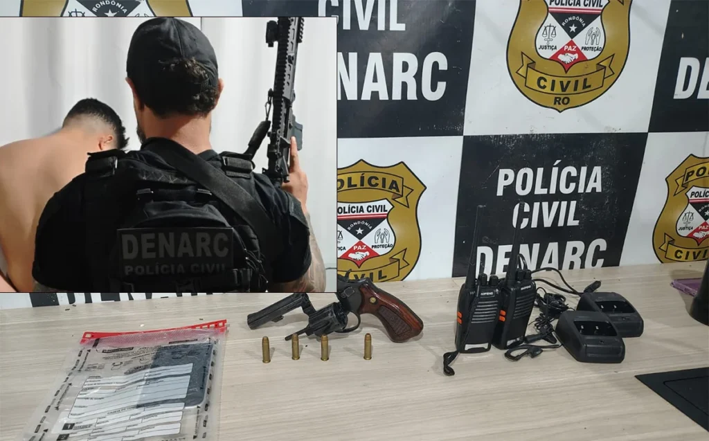 Denarc prende Escobar e mais dois em operação contra traficantes do 'comando vermelho', em Porto Velho