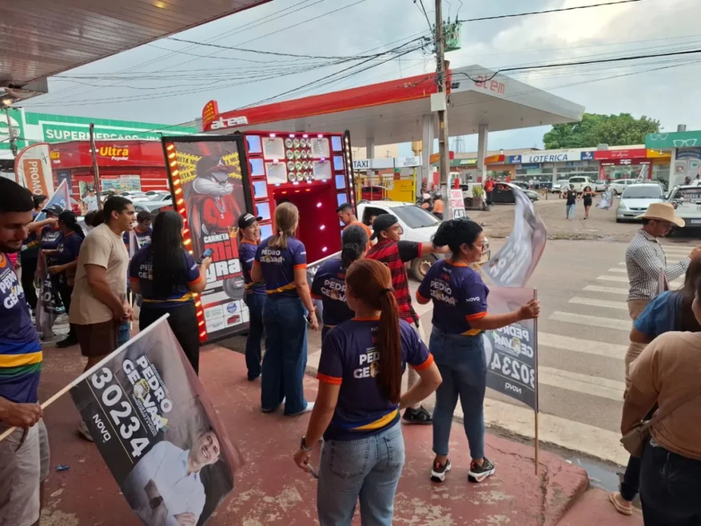 Comerciantes da Zona Sul reclamam de poluição sonora nos 'pit stops' dos candidatos, em Porto Velho (vídeo)