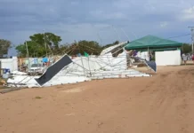 Pimenteiras – Ventania arrasta tendas e barracas, fere 2 e pode antecipar encerramento do Festival de Praia