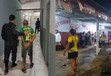 ‘Barraco’ no Bar do Cabelo termina com um morto e PM da reserva e genro presos, em Candeias