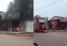 Incêndio destrói loja de açaí na Zona Leste de Porto Velho