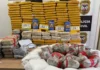 244 kg de cocaína, maconha, crack e haxixe são apreendidos pela Polícia Civil, em Nova Mamoré