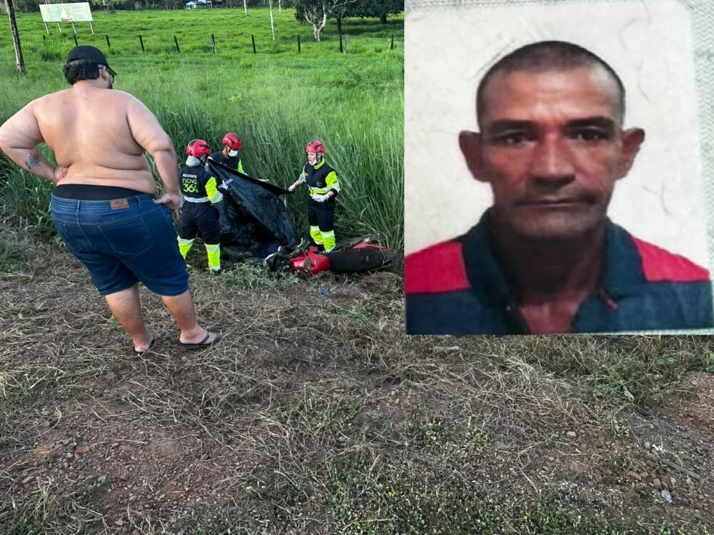 Motociclista morre em colisão frontal com caminhão bitrem na BR-364, próximo a Jaru